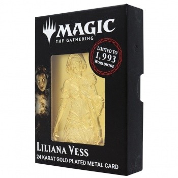 Goodies Magic the Gathering Limited Edition Gold Plated Liliana Metal Collectible