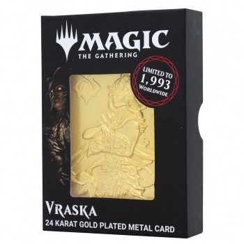 Goodies Magic the Gathering Magic the Gathering Limited Edition Gold Plated Vraska Metal Collectible
