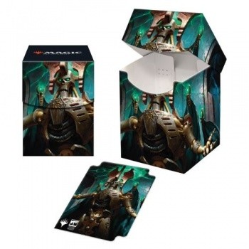 Boite de rangement illustrée Magic the Gathering Univers infinis Deck Commander Warhammer 40,000 - Deck Box 100+ - Szarekh, the Silent King