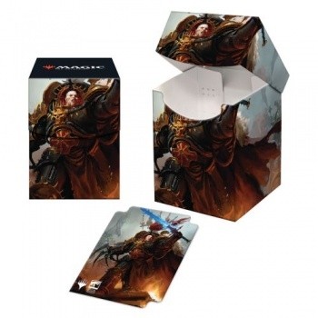 Boite de rangement illustrée Magic the Gathering Univers infinis Deck Commander Warhammer 40,000 - Deck Box 100+ - Abaddon the Despoiler