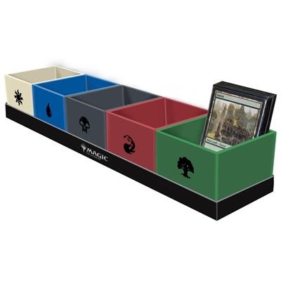 7 boîtes à cartes Mtg Deck, 1 boîte de rangement en simili cuir avec 6  étuis à cartes en plastique, boîte à cartes à jouer compatible avec la  carte Mt