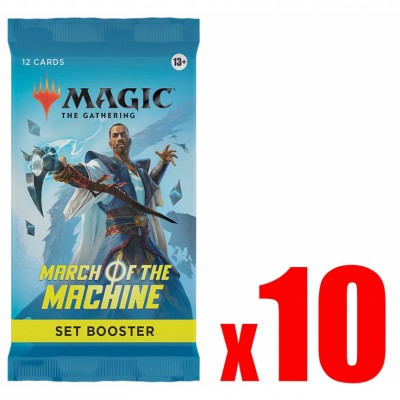 Booster Magic the Gathering L'invasion des machines, March of the Machine - Booster d'Extension - Lot de 10