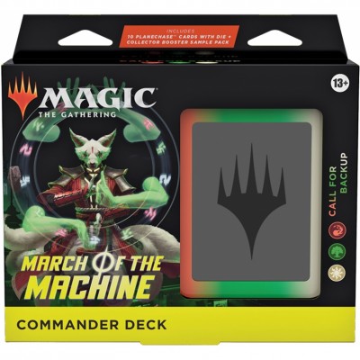 Deck Magic the Gathering L'invasion des machines, March of the Machine - Commander - Call for Backup (Rouge, Vert, Blanc)
