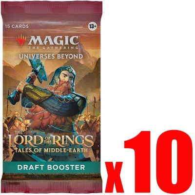 Booster Magic the Gathering The Lord of the Rings : Tales of Middle-earth  - Booster de draft - Lot de 10