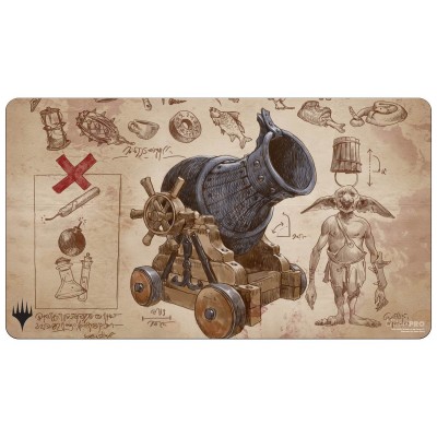 Tapis de Jeu Magic the Gathering La Guerre Fratricide Artefacts Retro - Playmat - Schematic Art Goblin Charbelcher - 60cm x 34cm
