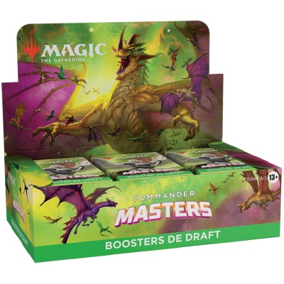 Boite de Boosters Magic the Gathering Commander Masters - 24 Boosters de Draft