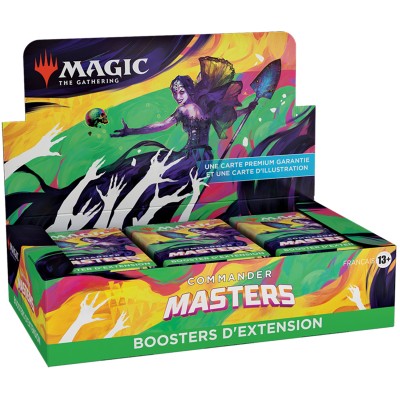 Boite de Boosters Magic the Gathering Commander Masters - 24 Boosters d'Extension