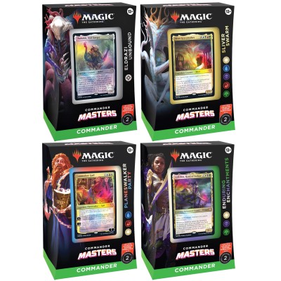 Deck Magic the Gathering Commander Masters - Lot de 4 différents EN ANGLAIS