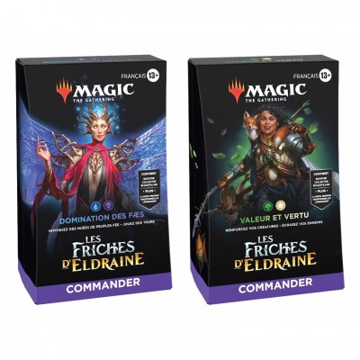 Deck Magic the Gathering Les friches d'Eldraine - Commander - Lot de 2 différents