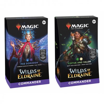 Deck Magic the Gathering Wilds of Eldraine - Commander - Lot de 2 différents EN ANGLAIS