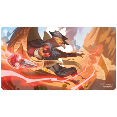 Tapis de Jeu Magic the Gathering OUTLAWS OF THUNDER JUNCTION PLAYMAT RED