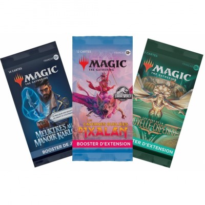 Booster Magic the Gathering Lot de 3 booster d'extension / jeu