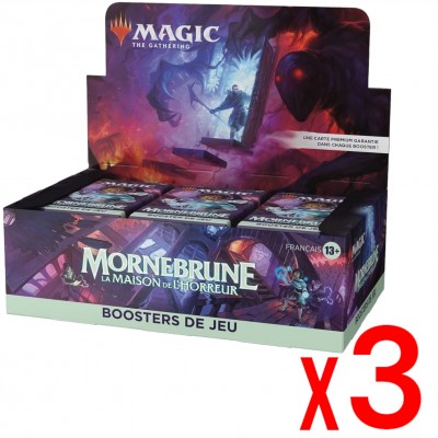 Boite de Boosters Mornebrune : la Maison de l'horreur - 36 Boosters de Jeu - Lot de 3