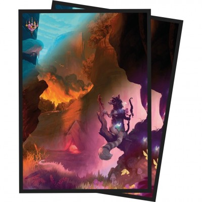 Protèges Cartes illustrées Magic the Gathering Bloomburrow  - Montagne - 100 Pochettes