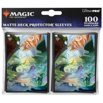 Protèges Cartes illustrées Magic the Gathering Bloomburrow  - Île - 100 Pochettes