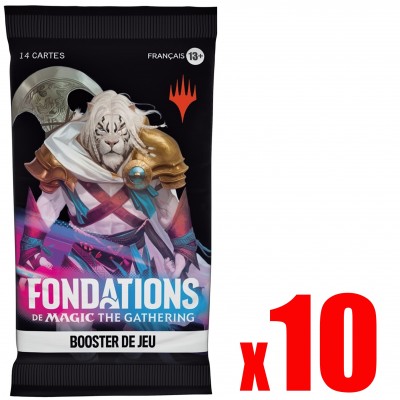 Booster Fondations de Magic the gathering - Booster de Jeu - Lot de 10