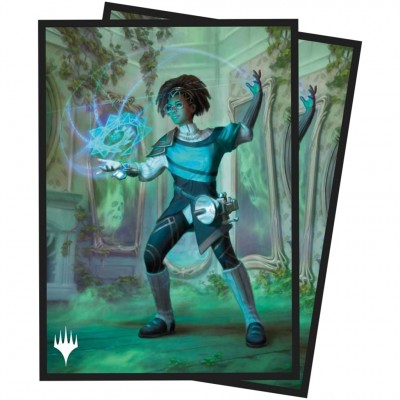 Protèges Cartes illustrées Magic the Gathering Mornebrune : la maison de l'horreur  - 100 Pochettes - Zimone, détisseuse de mystères