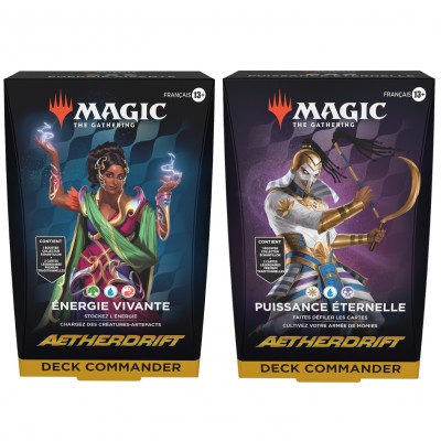 Deck Magic the Gathering Aetherdrift - Commander - Lot de 2 différents