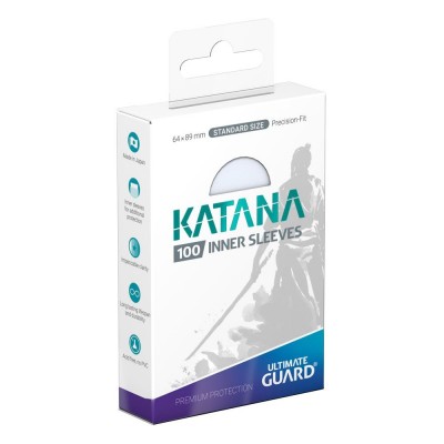 Protèges Cartes  100 Katana Inner Sleeves taille standard Transparent