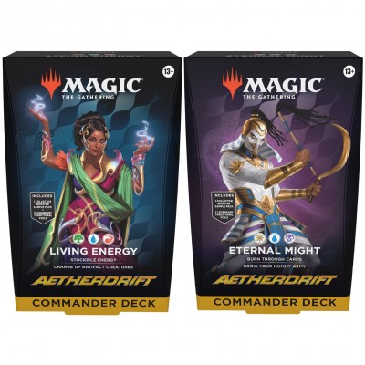 Deck Magic the Gathering Aetherdrift - Commander - Lot de 2 différents