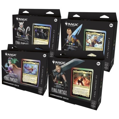 Decks Commander Final Fantasy - Lot de 4 différents