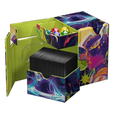 Boite de Rangement Magic the Gathering Aux portes des Eternités - Flip'n'Tray 133+ Xenoskin - Haliya & Tezzeret