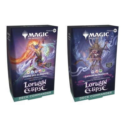 Decks Commander Magic the Gathering Lorwyn éclipsé - Lot de 2 différents