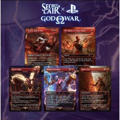 Coffret Magic the Gathering Secret Lair x Playstation : God of War: Greek