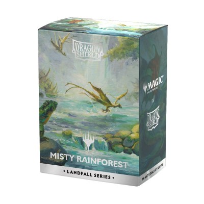 Protèges Cartes  100 Pochettes - Matte Dual Art : Misty Rainforest (Landfall Series)