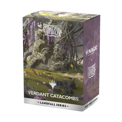 Protèges Cartes 100 Pochettes - Matte Dual Art : Verdant Catacombs (Landfall Series)