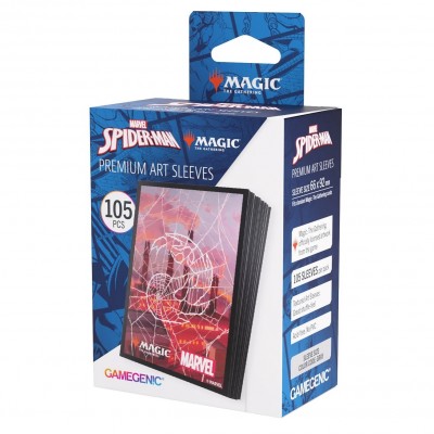 Protèges Cartes illustrées Magic the Gathering Marvel Spider-Man - 105 sleeves illustrées : Montagne