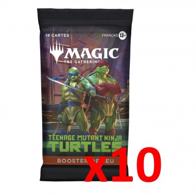 Booster Teenage Mutant Ninja Turtles / Les Tortues Ninja - Booster de Jeu - Lot de 10
