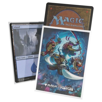 Protèges Cartes  Teenage Mutant Ninja Turtles - 100 Pochettes - Chevaliers d'écaille et de vinyle