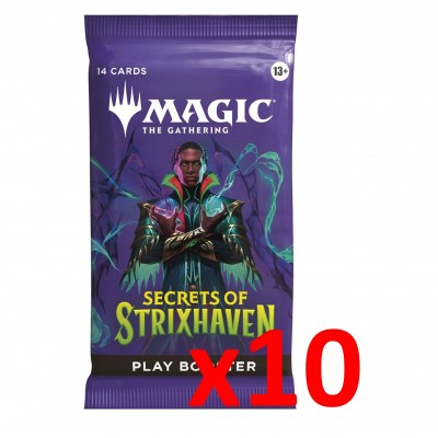 Booster Magic the Gathering Les secrets de Strixhaven - Booster de Jeu - Lot de 10