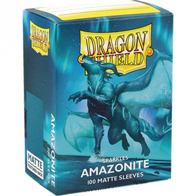 Protèges Cartes  100 Pochettes - Matte Sparkles - Amazonite