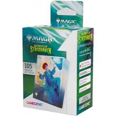 Protèges Cartes illustrées  Les secrets de Strixhaven - 105 sleeves illustrées : Zimone, analyste de l'infini