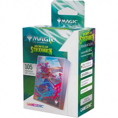 Protèges Cartes illustrées  Les secrets de Strixhaven - 105 sleeves illustrées : Rootha, maîtrise du moment