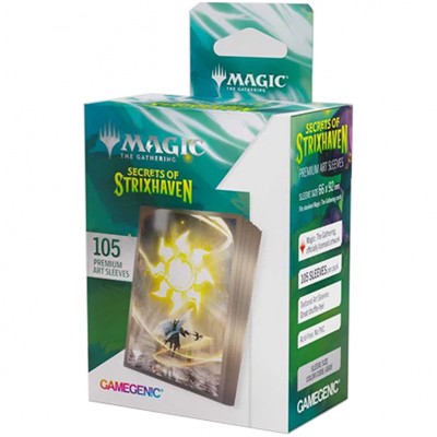 Protèges Cartes illustrées  Les secrets de Strixhaven - 105 sleeves illustrées : Plaine