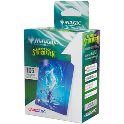 Protèges Cartes illustrées  Les secrets de Strixhaven - 105 sleeves illustrées : Île