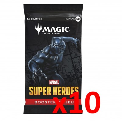 Booster Magic the Gathering Marvel Super Heroes - Booster de Jeu - Lot de 10