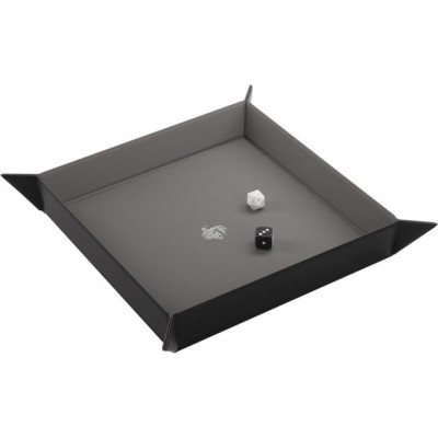 Dés Piste pour dés - Magnetic Dice Tray Square - Black/Gray