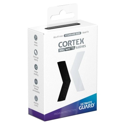 Protèges Cartes 100 Pochettes - Matte - Cortex - Black