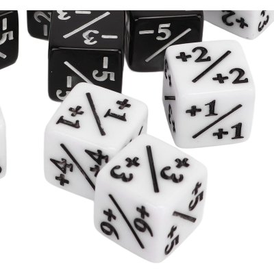 Dé modificateur D6 positif +1 à +6