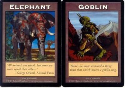Token Magic Magic the Gathering Double Token/Jeton - Elephant / Goblin