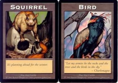 Token Magic Magic the Gathering Double Token/Jeton - Squirrel / Bird