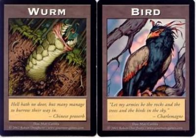 Token Magic Magic the Gathering Double Token/Jeton - Wurm / Bird