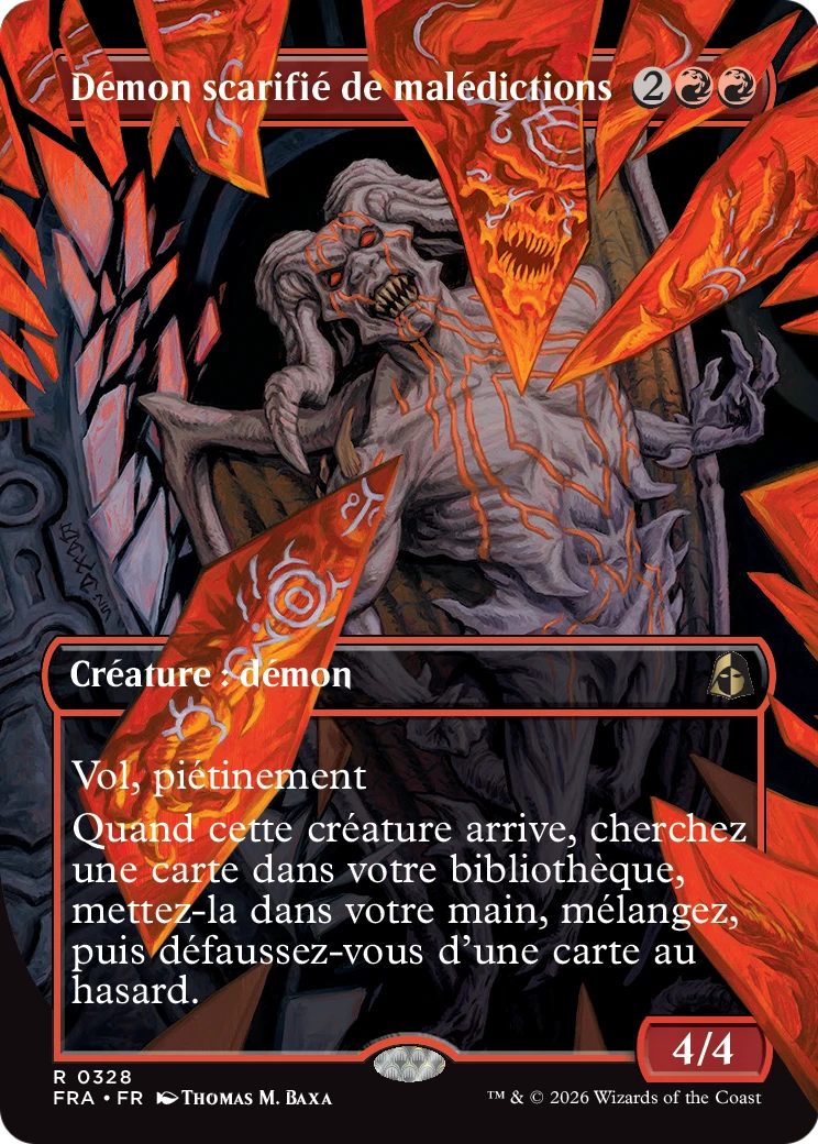 Démon scarifié de malédictions