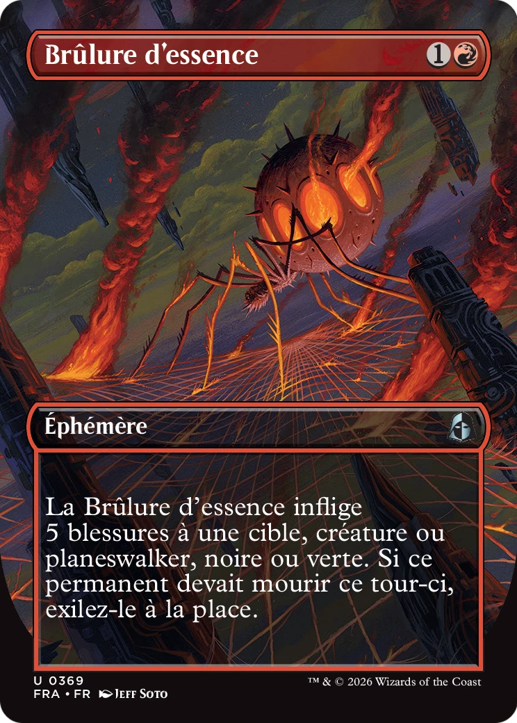 Brûlure d'essence