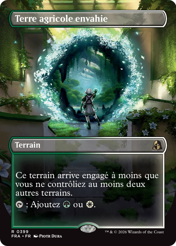 Terre agricole envahie