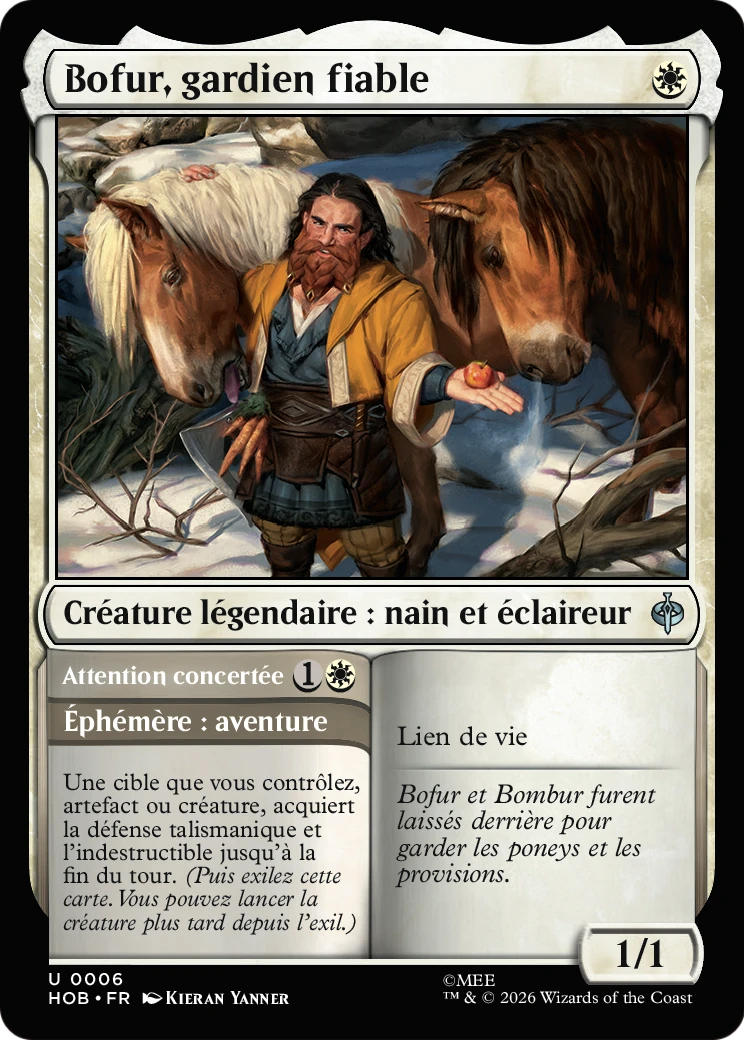 Bofur, gardien fiable // Attention concertée